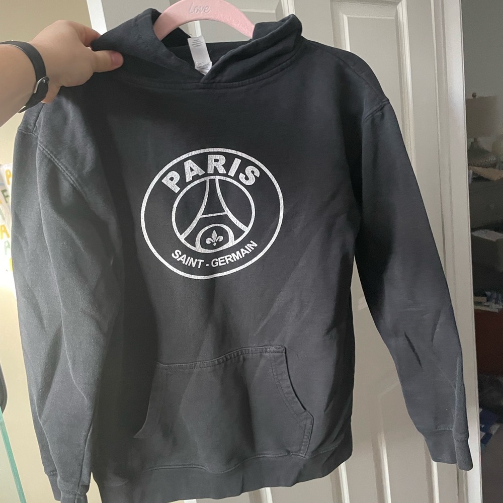 Black Paris Saint-Germain Youth XL Sweatshirt